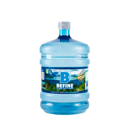Bidón de agua purificada 20 litros Befine con manilla, recarga a domicilio