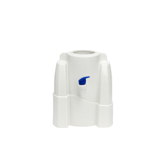 Dispensador de agua manual de soporte plástico blanco para bidón